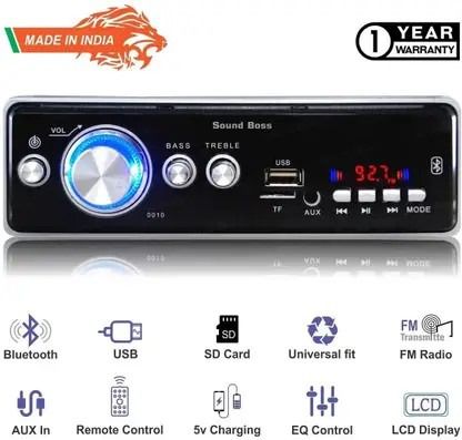 Sound Boss USB/BLUETOOTH/SD/AUX/FM/MP3 Car Stereo (Single Din)