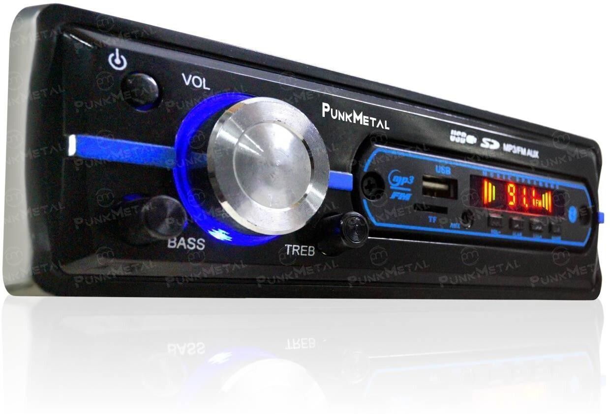 PunkMetal PM-2027-M BLUETOOTH/USB/SD/AUX/FM/MP3 UNIVERSAL Car Stereo (Single Din)