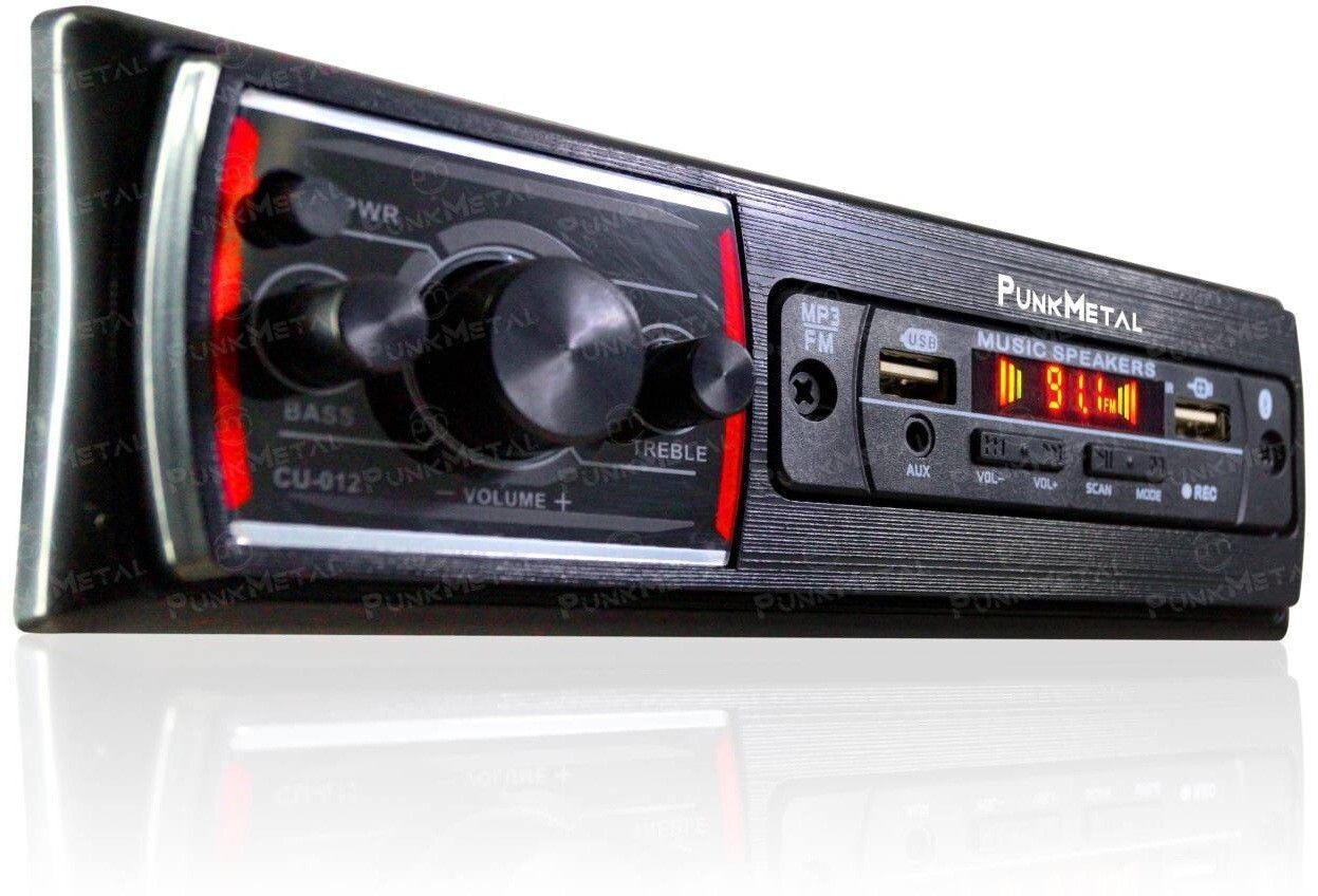 PunkMetal DUAL-USB/SD/AUX/BLUETOOTH/FM/MP3 Car Stereo (Single Din)