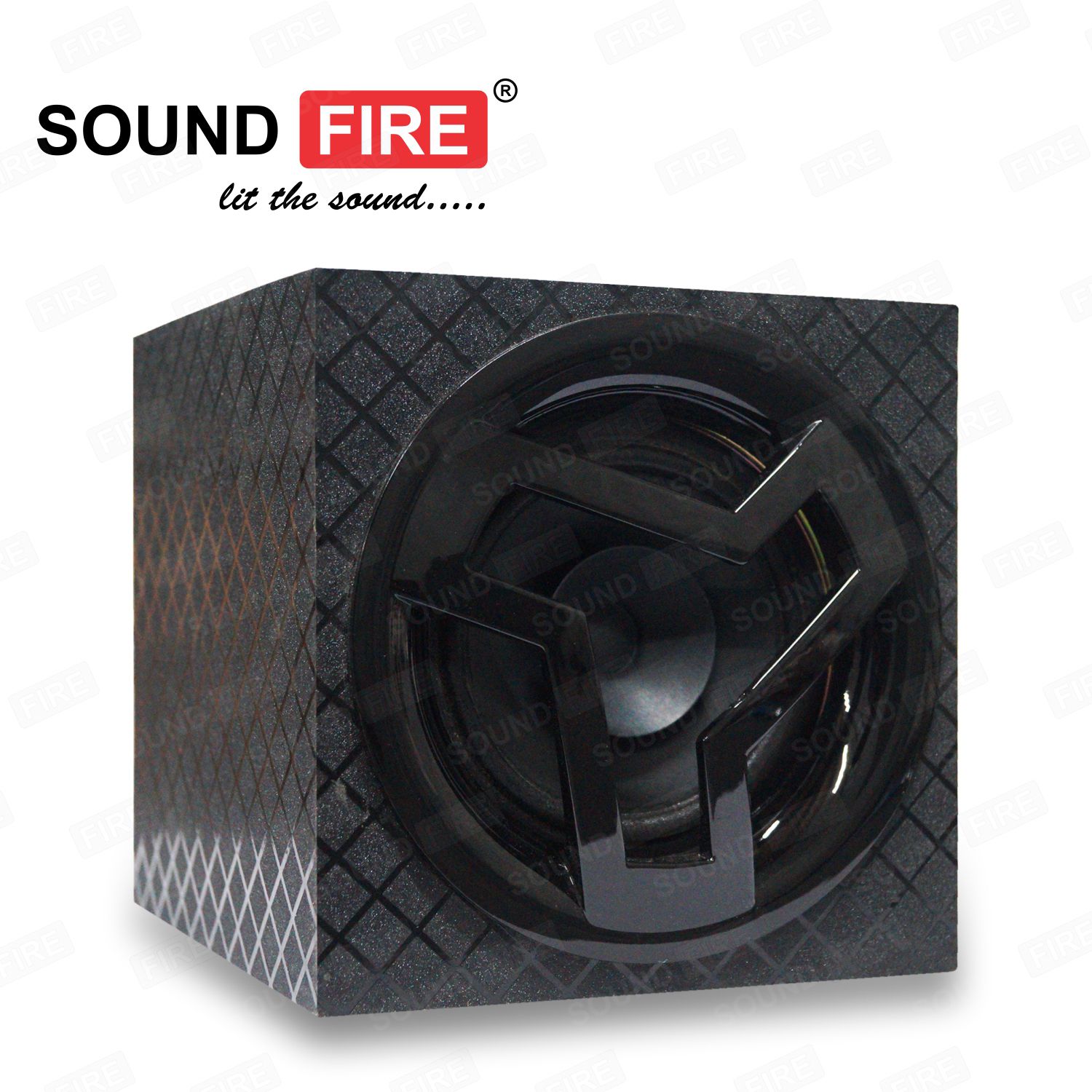 SOUND FIRE SFX4 4'Inch 160W MAX Woofer with Wooden column (pack of 2) Coaxial Car Speaker (160 W)