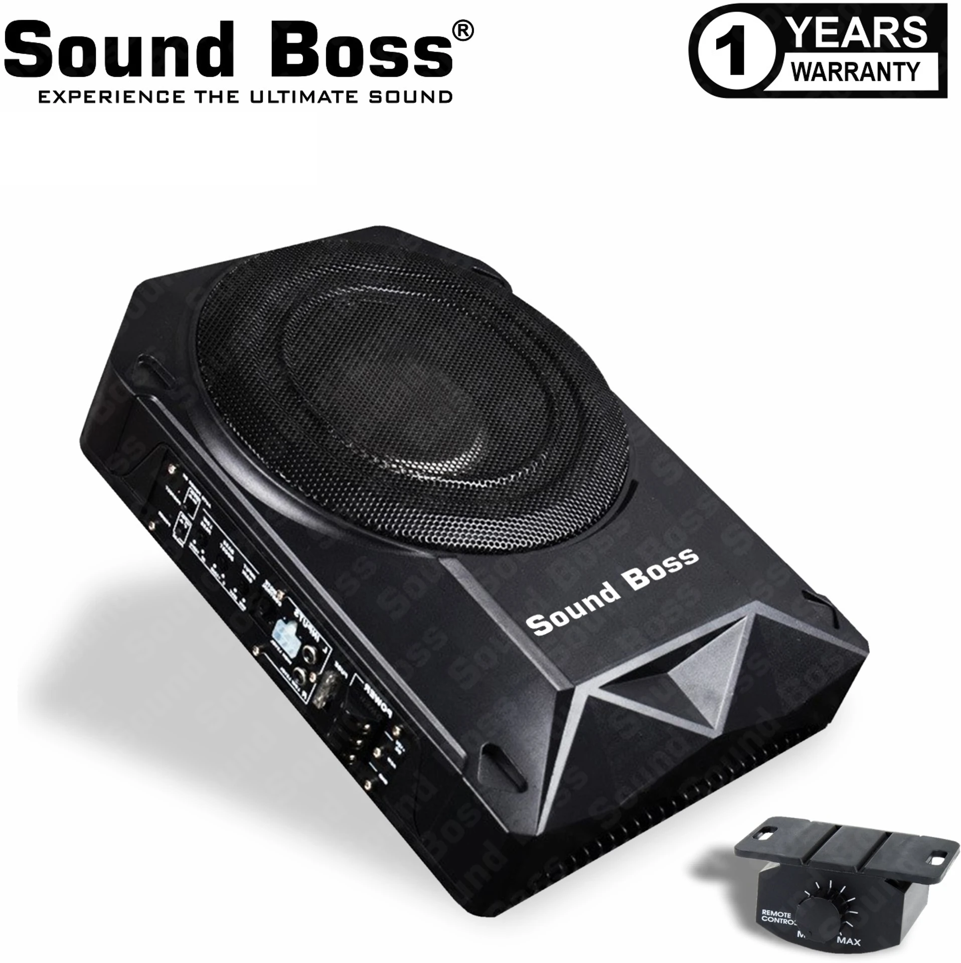 Sound Boss SB-S-10 PRO-BASS Ultra-Compact Active Under Seat Subwoofer (Powered , RMS Power: 600 W)