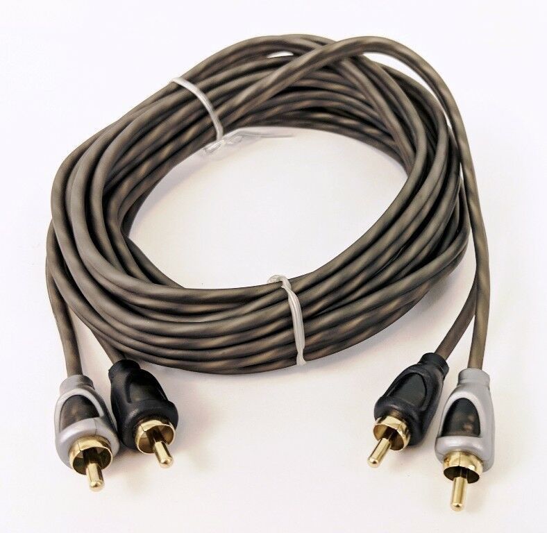 Bidas Car Amplifier Wiring Kit Audio Subwoofer AMP 2RCA Power Cable 3M Two Class B Car Amplifier