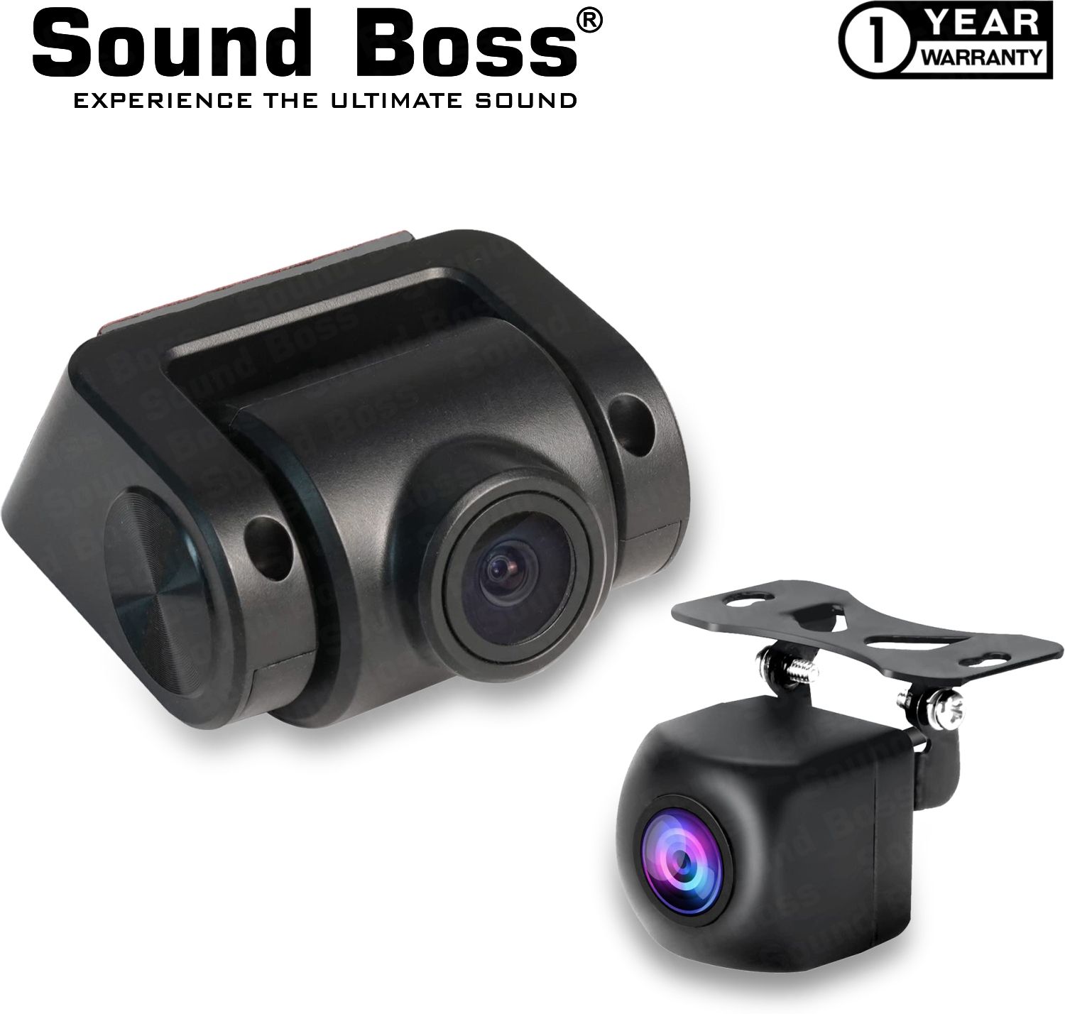 Sound Boss 3rd Generation Front & Back Camera Kit For Android Reverse Assist Camera System (1 Camera, 480 TV LINES)