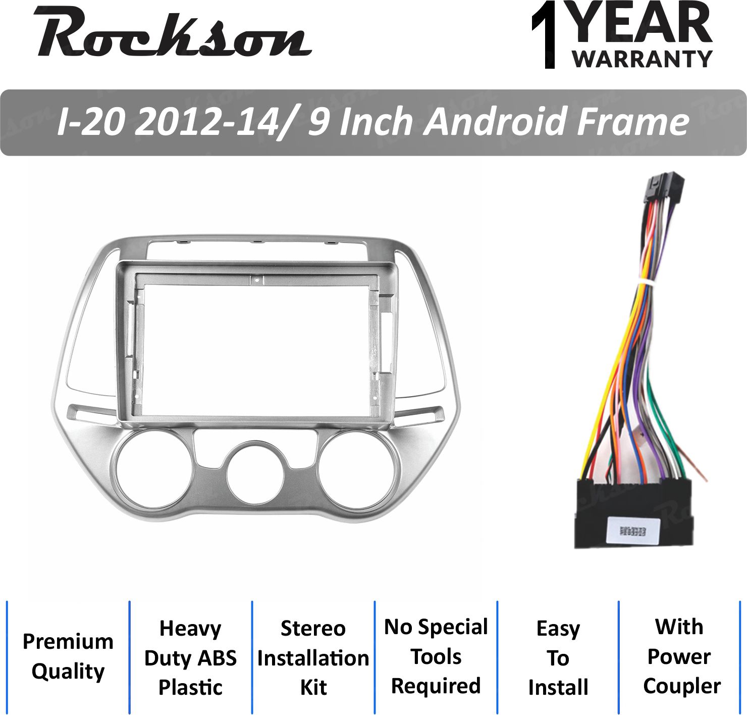 Rockson i20 2012-14 9''Inch ABS Frame for Android Media Player Frame (9 inch)