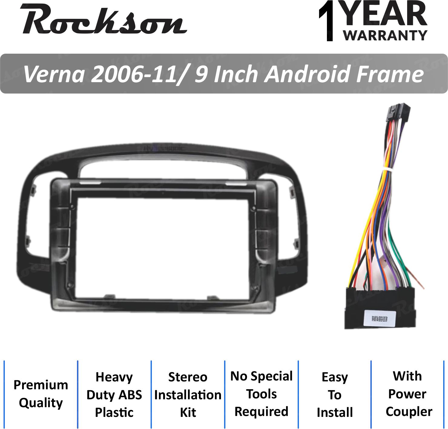 Rockson Verna 2006-11 9''Inch ABS Frame for Android Media Player Frame (9 inch)