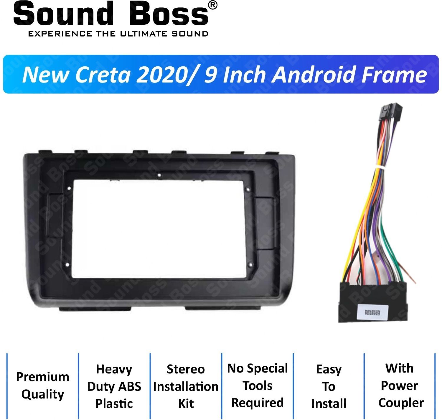 Sound Boss Creta 2020 10''Inch Frame for Android Media Player Frame (9 inch)
