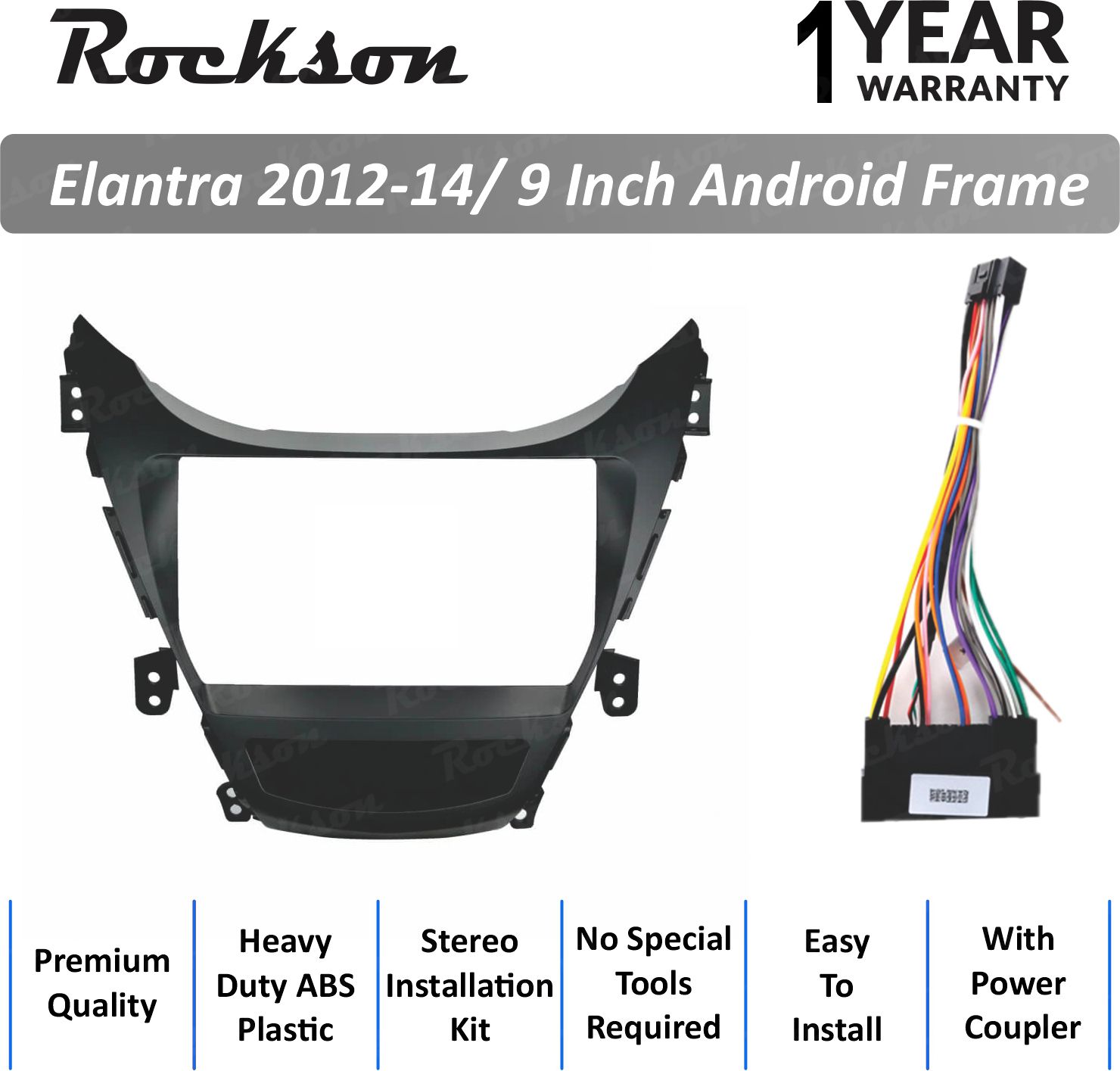 Rockson Elantra 2012-14 9''Inch ABS Frame for Android Media Player Frame (9 inch)