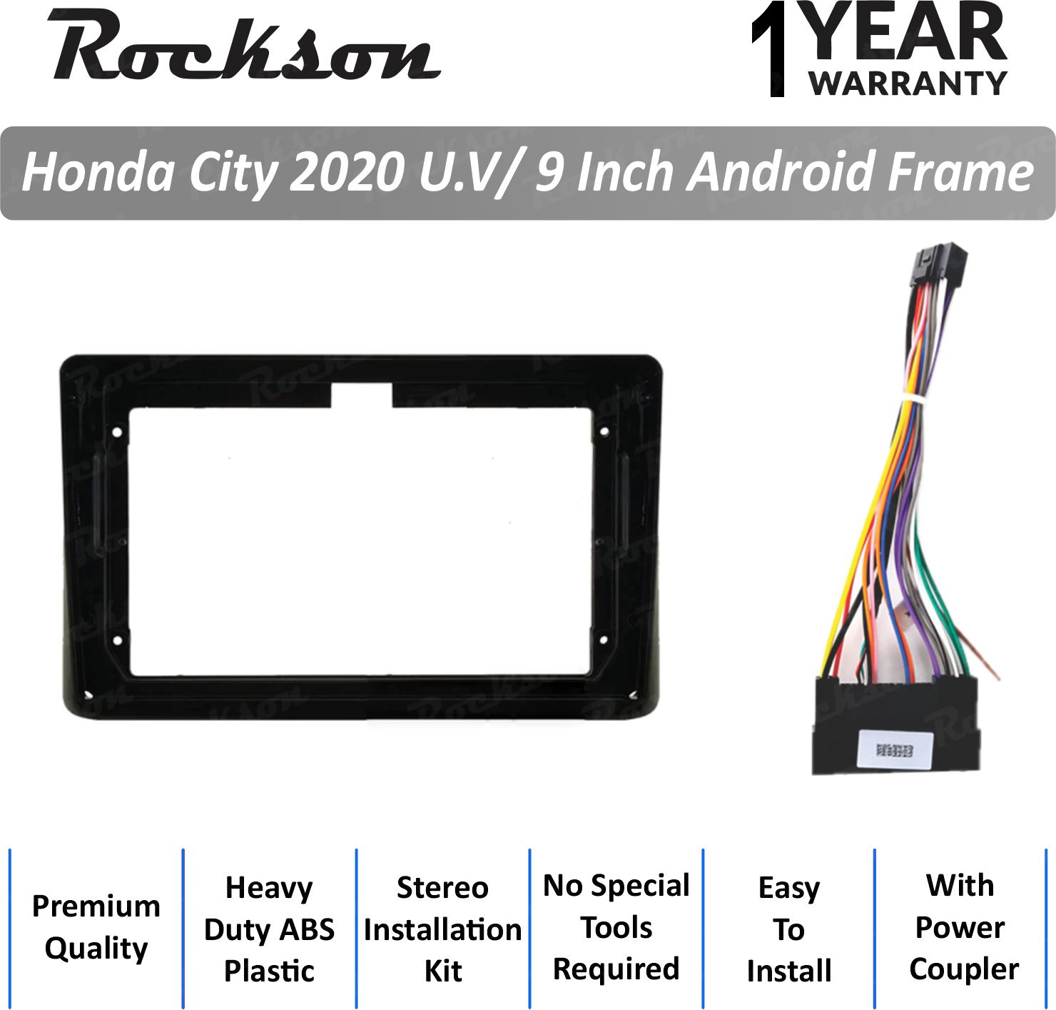 Rockson City 2020 9''Inch ABS Frame for Android Media Player Frame (9 inch)