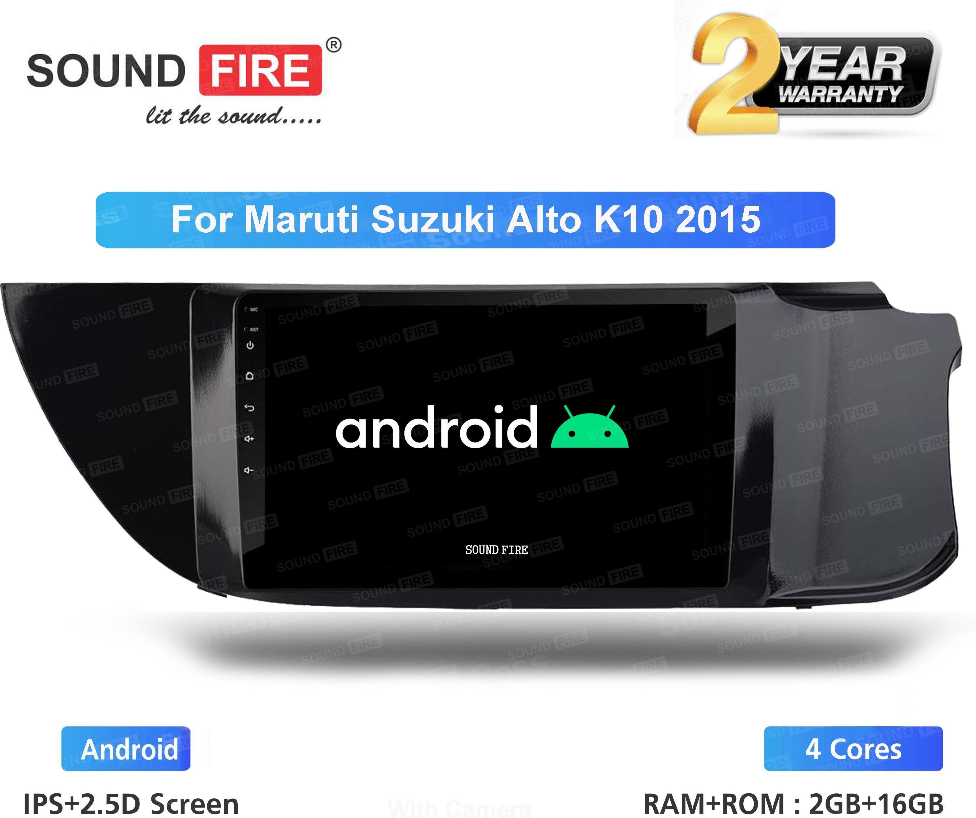 SOUND FIRE NEXGeneration 9"Inch (2GB/16GB) For Maruti Suzuki Alto K10 2015 Android Car Stereo (Double Din)