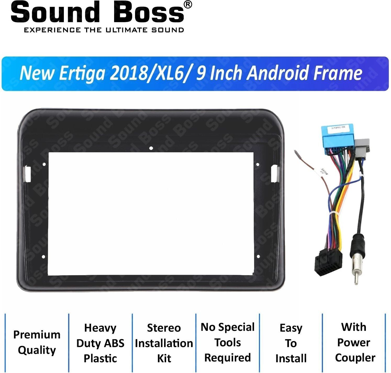 Sound Boss New Ertiga 2018 9"Inch Frame for Android Car Stereo (Double Din)