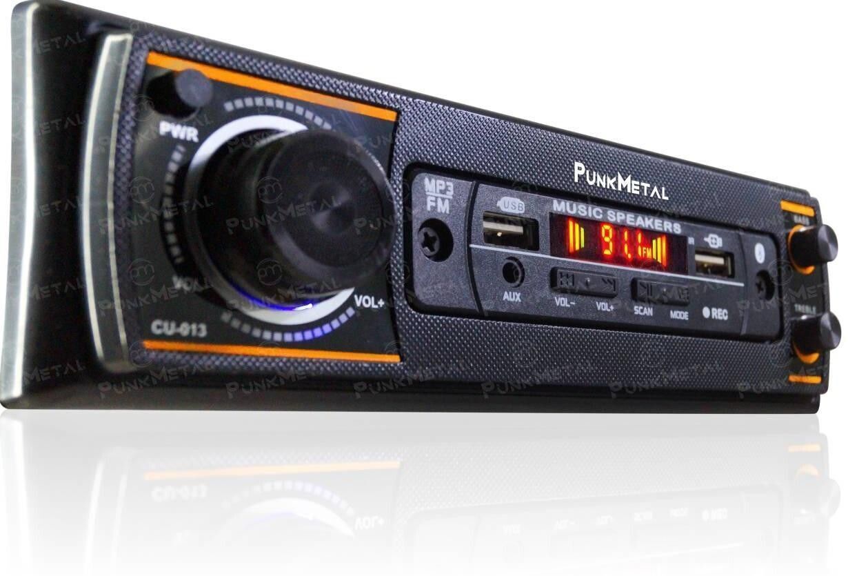 PunkMetal DUAL-USB/BLUETOOTH/SD/AUX/FM/MP3 Car Stereo (Single Din)