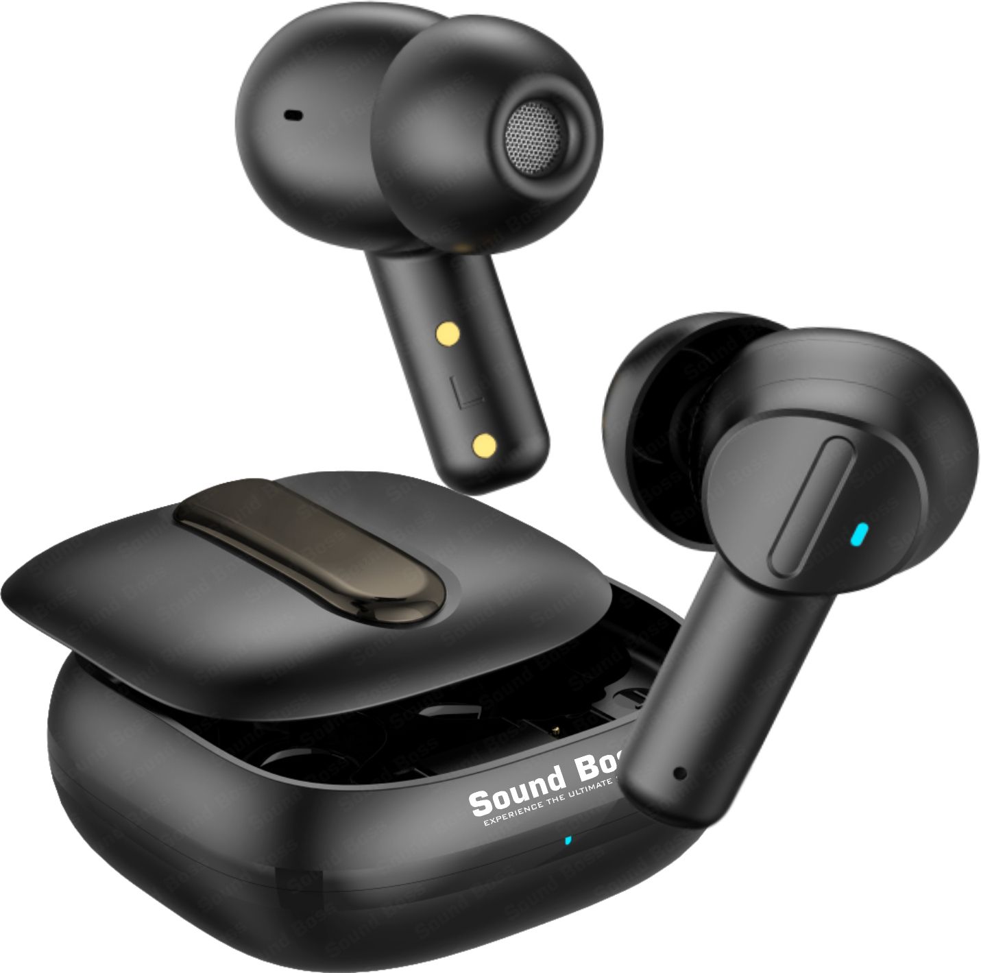 Sound Boss 35H Playtime |ENC|Type-C F Bluetooth Headset (Black, True Wireless)