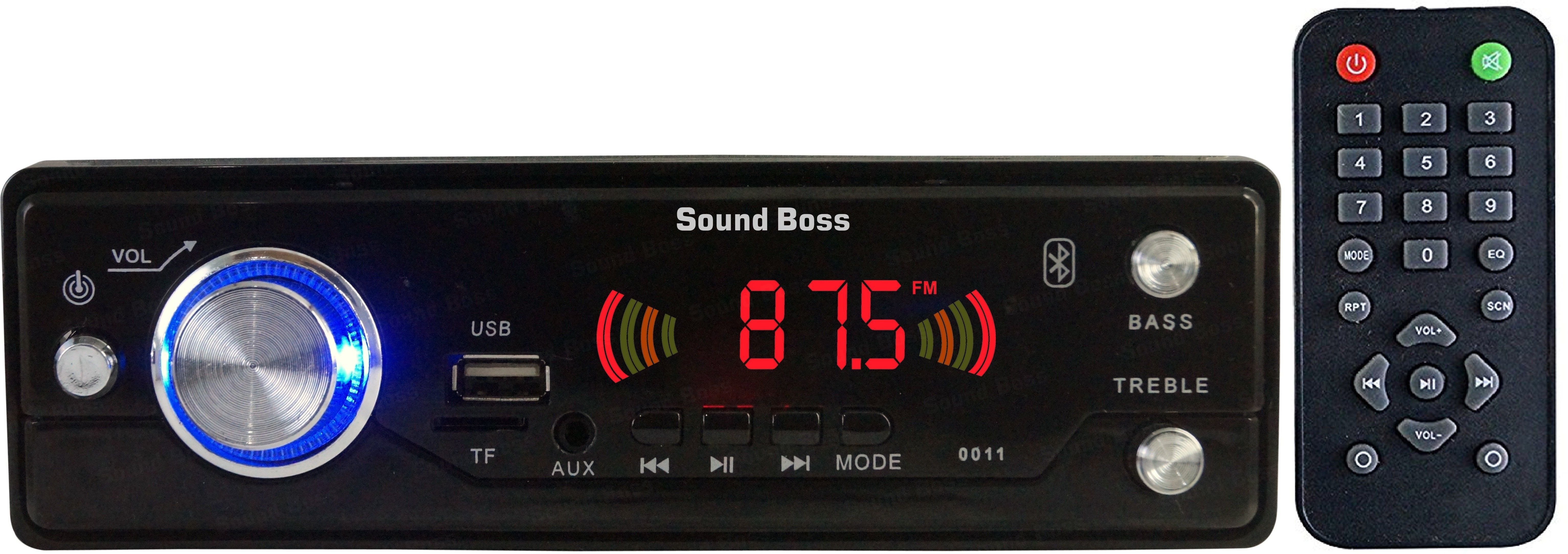 Sound Boss BLUETOOTH/USB/SD/AUX/MP3/FM Car Stereo (Single Din)