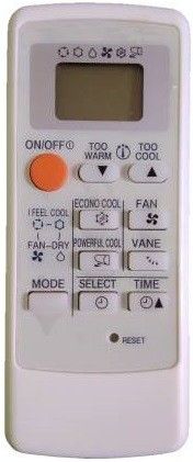 Bidas 122 AC Remote Compatible for AC Mitsubishi Remote Controller (White) MITSUBISHI Remote Controller (White)