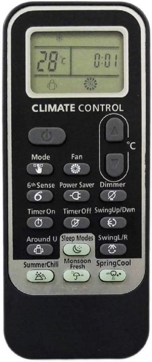 Bidas BEST QUALITY AC 192 Compatible for WHIRLPHOOL Remote Controller (White)