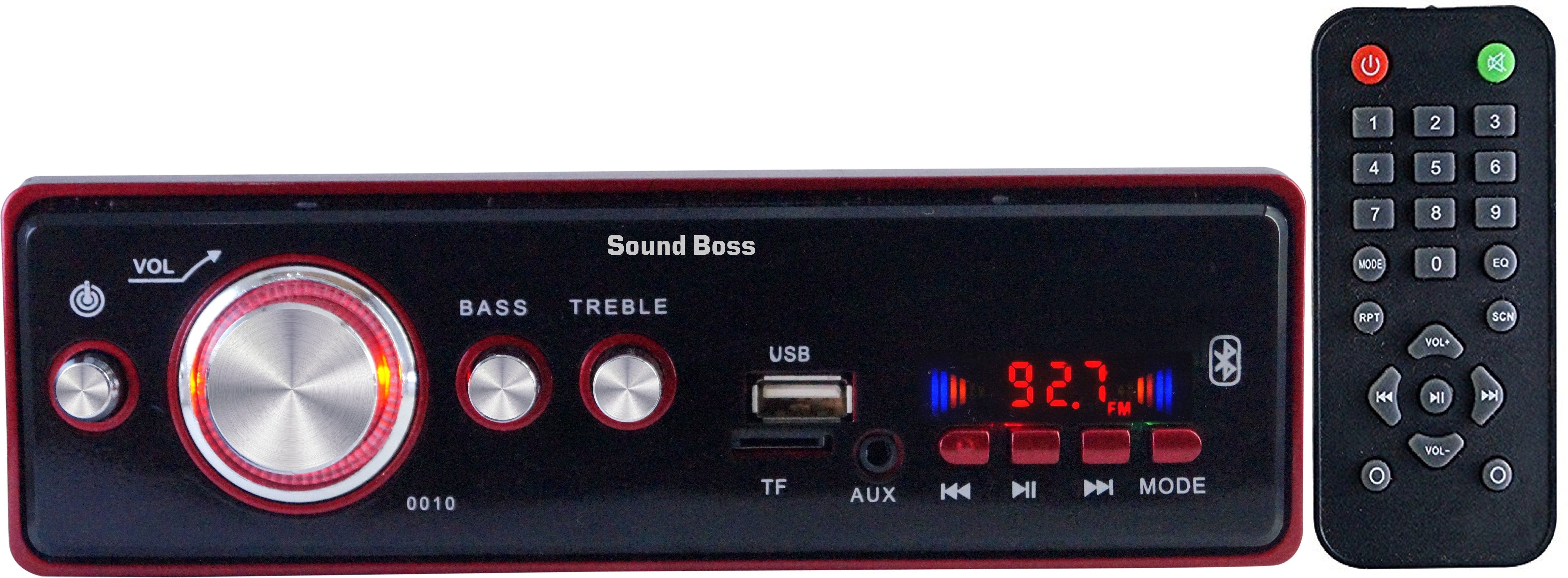 Sound Boss SB-2038 BLUETOOTH/USB/SD/AUX/FM/MP3 Car Stereo (Single Din)