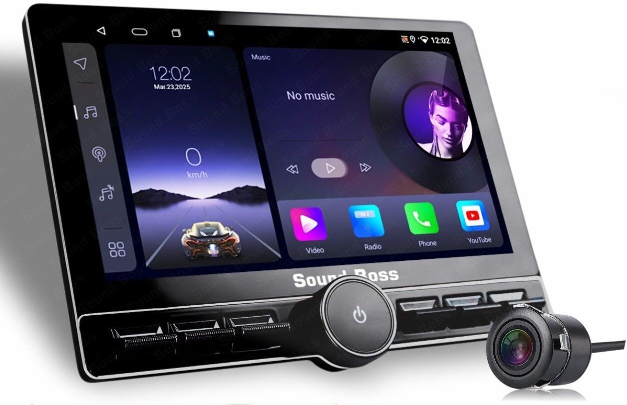 Sound Boss Androidify 4th Gen 10.1" Diamond Piano Series (2GB/32GB) Android With Camera Car Stereo (Double Din)