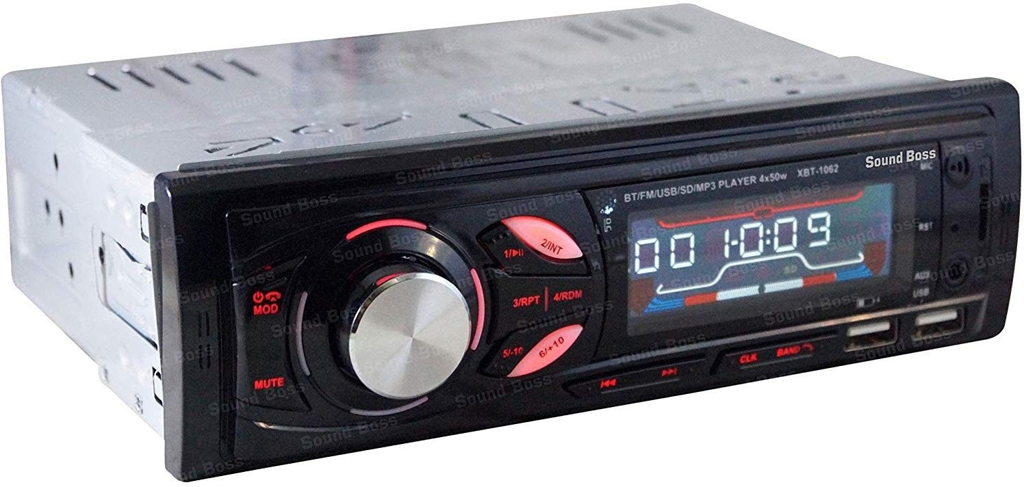 Sound Boss XBT-1062 Bluetooth Wireless Phone Caller Id Double USB Charge pro+ Car Stereo (Single Din)