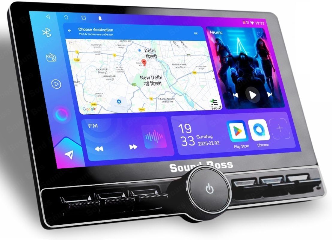 Sound Boss Androidify 4th Gen 10.1" Diamond Piano Series (2GB/32GB) Android Car Stereo (Double Din)