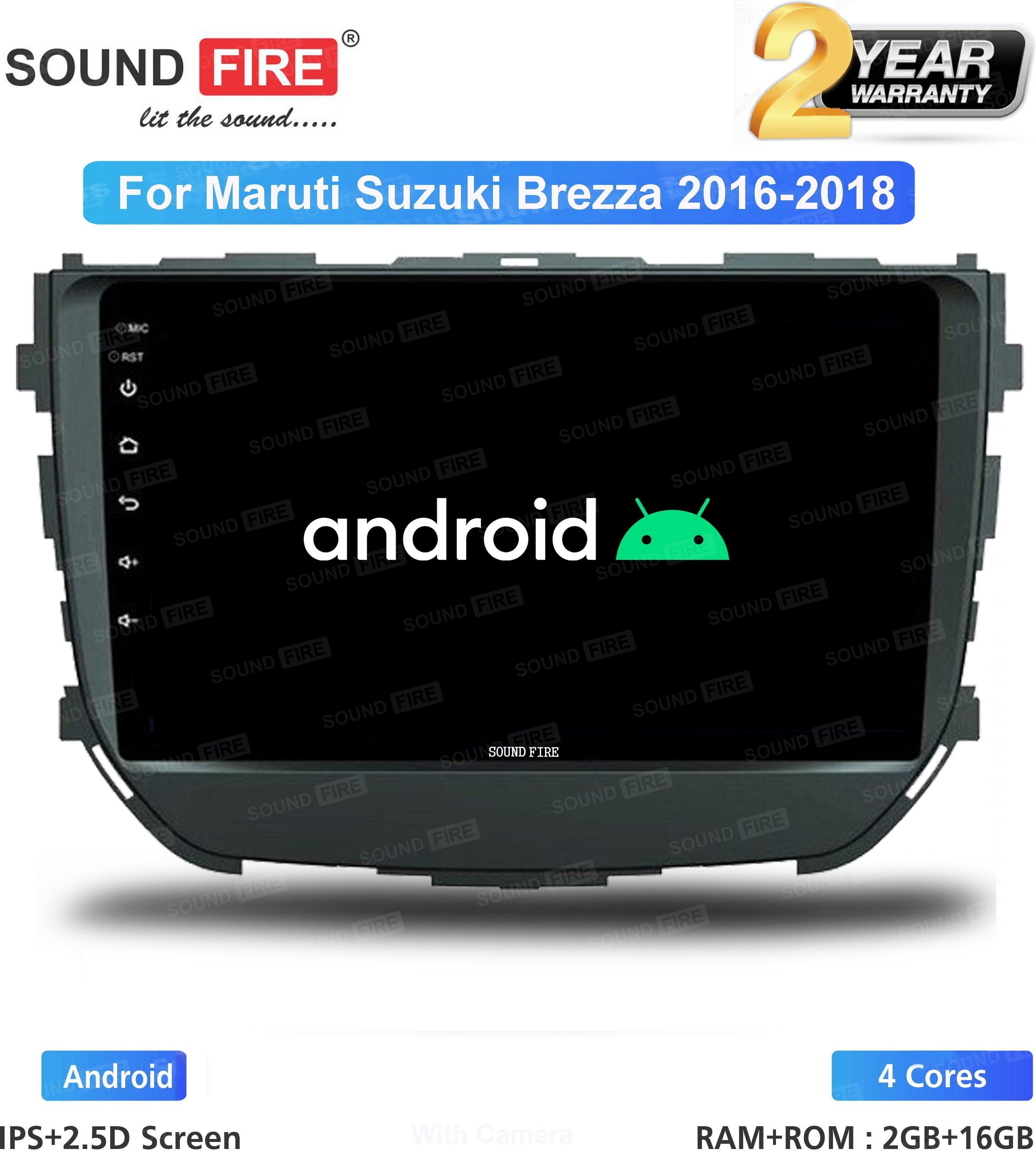 SOUND FIRE NEXGeneration 9"Inch (2GB/16GB) For Maruti Suzuki Brezza 2016-2018 Android Car Stereo (Double Din)