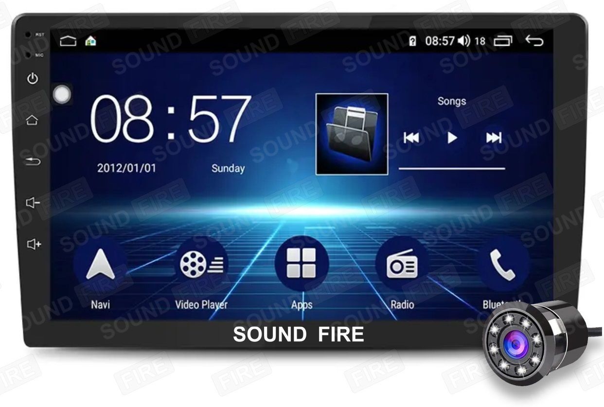 SOUND FIRE 9"Inch (2GB/32GB) TS9 Android With Night-Vision Rear View Camera Car Stereo (Double Din)