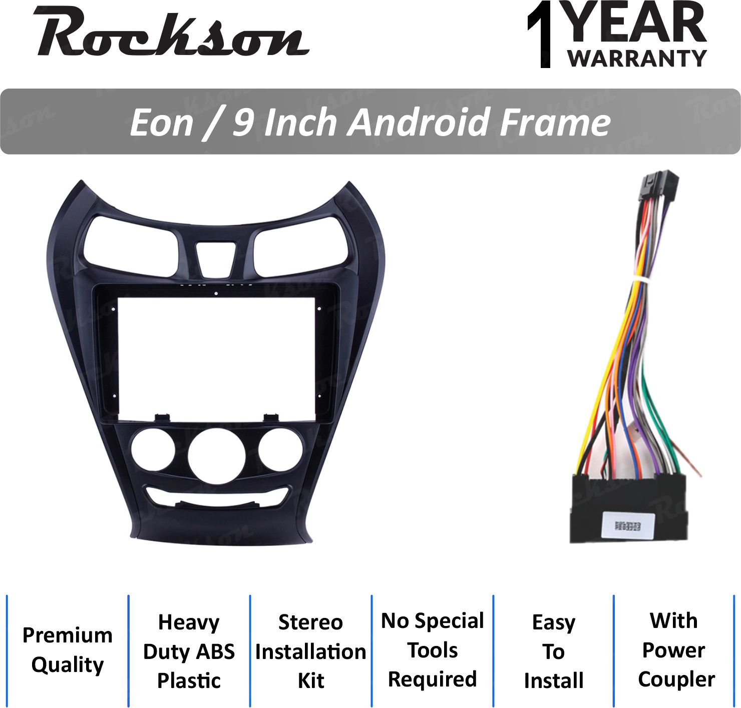 Rockson Eon 9"Inch ABS Frame for Android Car Stereo (Double Din)