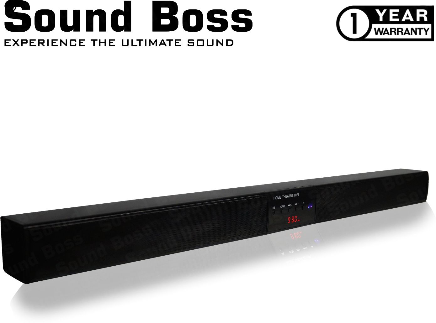 Sound Boss A005 3D RED ROCKER 60 W Bluetooth Soundbar (Black, 2.0 Channel)