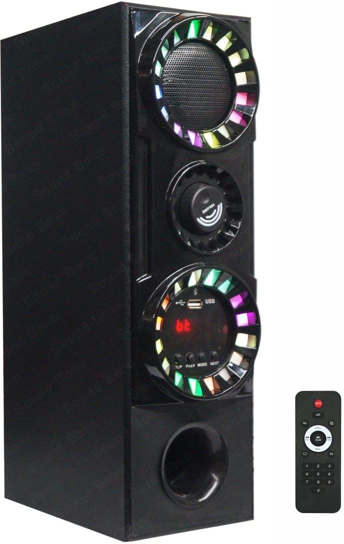 Sound Boss Rainbow 1.1 40 W Bluetooth Tower Speaker (Black, Mono Channel)